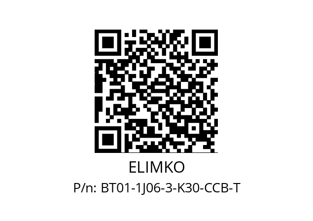   ELIMKO BT01-1J06-3-K30-CCB-T