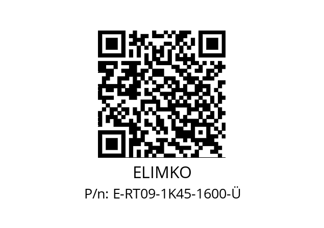   ELIMKO E-RT09-1K45-1600-Ü