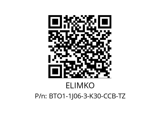   ELIMKO BTO1-1J06-3-K30-CCB-TZ