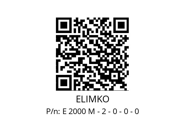   ELIMKO E 2000 М - 2 - 0 - 0 - 0