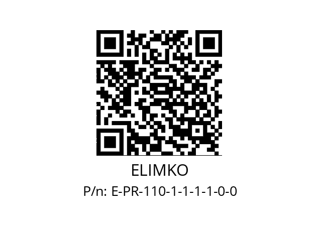   ELIMKO E-PR-110-1-1-1-1-0-0