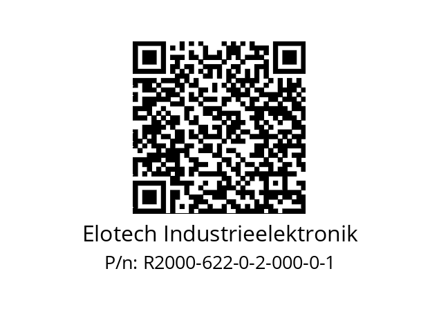   Elotech Industrieelektronik R2000-622-0-2-000-0-1