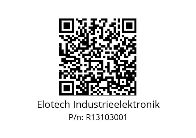   Elotech Industrieelektronik R13103001