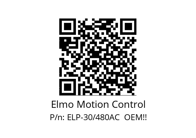   Elmo Motion Control ELP-30/480AC  OEM!!