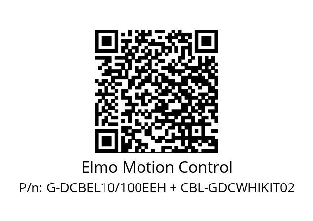   Elmo Motion Control G-DCBEL10/100EEH + CBL-GDCWHIKIT02