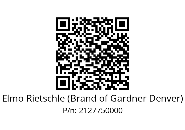   Elmo Rietschle (Brand of Gardner Denver) 2127750000