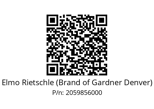   Elmo Rietschle (Brand of Gardner Denver) 2059856000