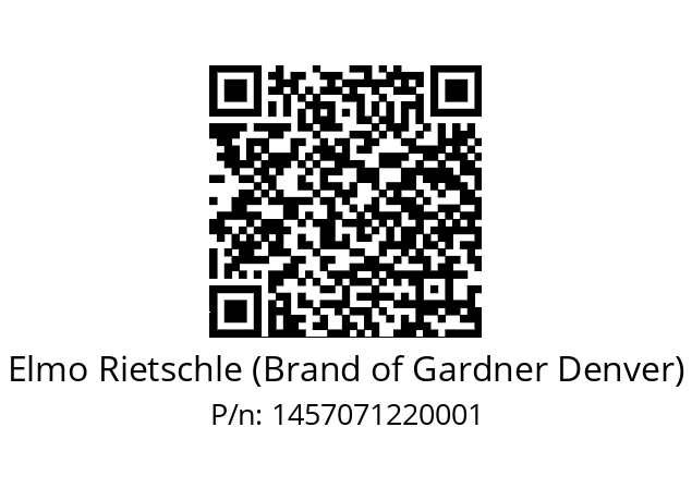   Elmo Rietschle (Brand of Gardner Denver) 1457071220001