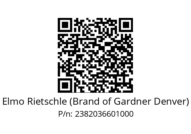   Elmo Rietschle (Brand of Gardner Denver) 2382036601000