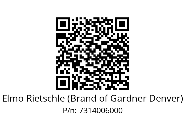   Elmo Rietschle (Brand of Gardner Denver) 7314006000