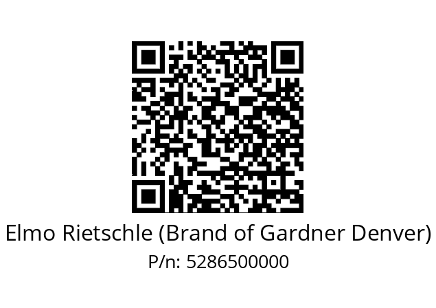   Elmo Rietschle (Brand of Gardner Denver) 5286500000