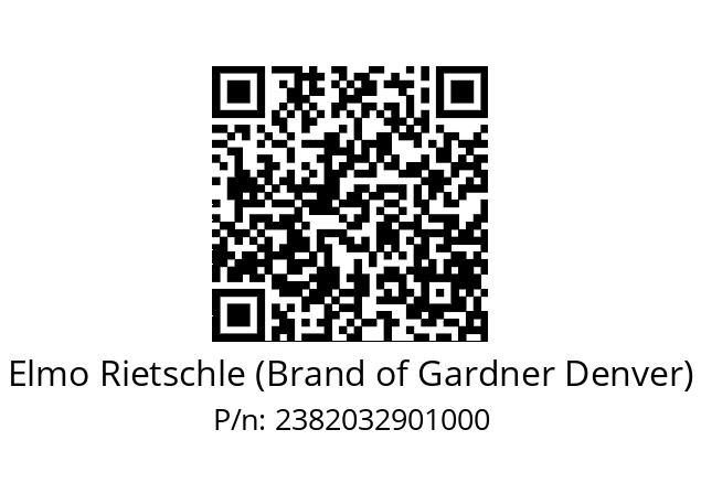   Elmo Rietschle (Brand of Gardner Denver) 2382032901000