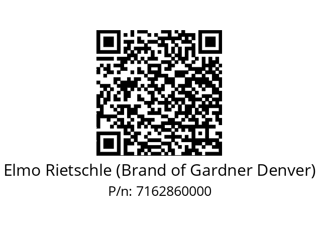   Elmo Rietschle (Brand of Gardner Denver) 7162860000