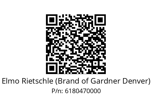   Elmo Rietschle (Brand of Gardner Denver) 6180470000