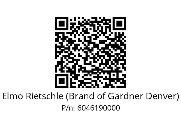   Elmo Rietschle (Brand of Gardner Denver) 6046190000