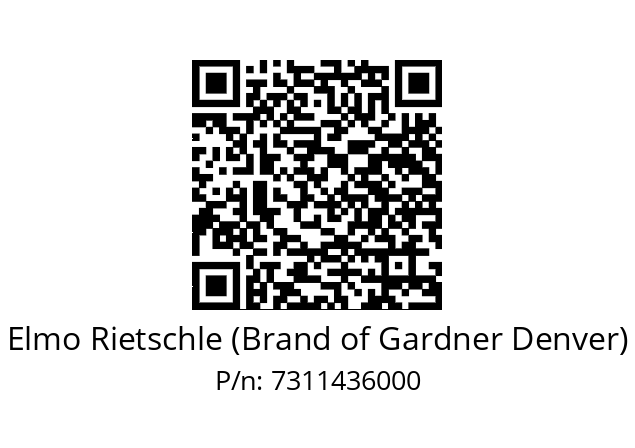   Elmo Rietschle (Brand of Gardner Denver) 7311436000