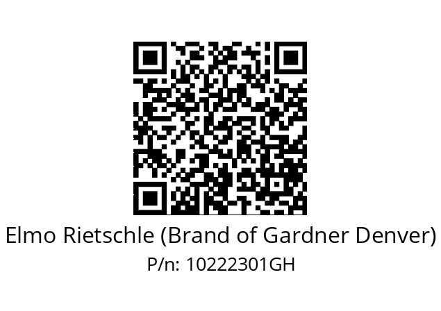   Elmo Rietschle (Brand of Gardner Denver) 10222301GH