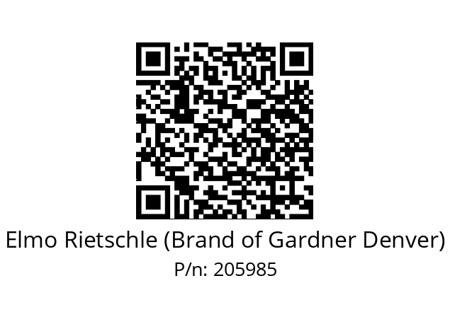   Elmo Rietschle (Brand of Gardner Denver) 205985