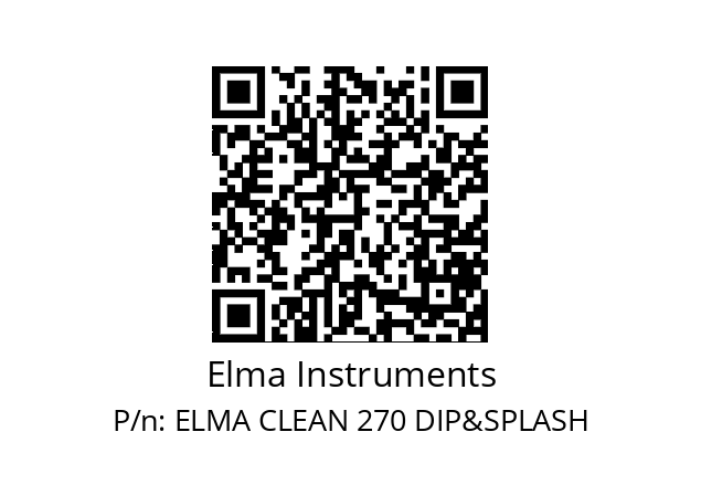   Elma Instruments ELMA CLEAN 270 DIP&SPLASH