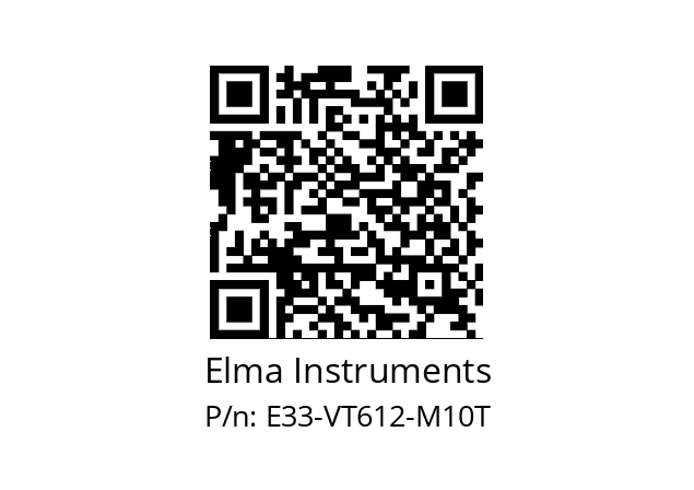   Elma Instruments E33-VT612-M10T