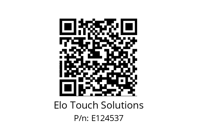   Elo Touch Solutions E124537