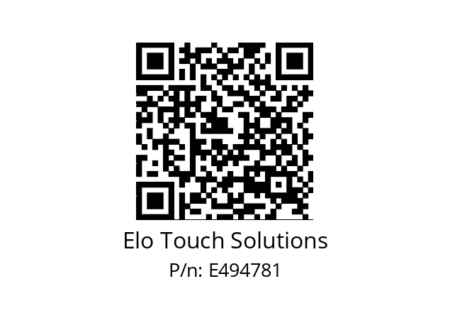   Elo Touch Solutions E494781