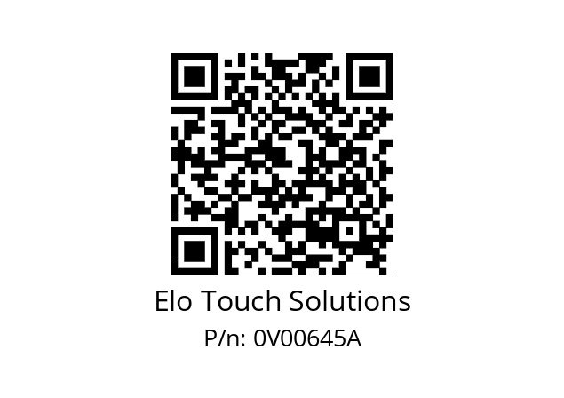   Elo Touch Solutions 0V00645A