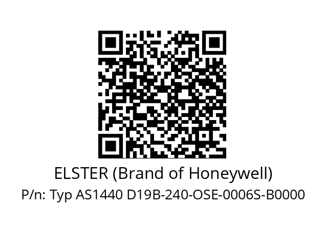   ELSTER (Brand of Honeywell) Typ AS1440 D19B-240-OSE-0006S-B0000