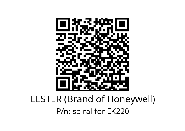   ELSTER (Brand of Honeywell) spiral for EK220