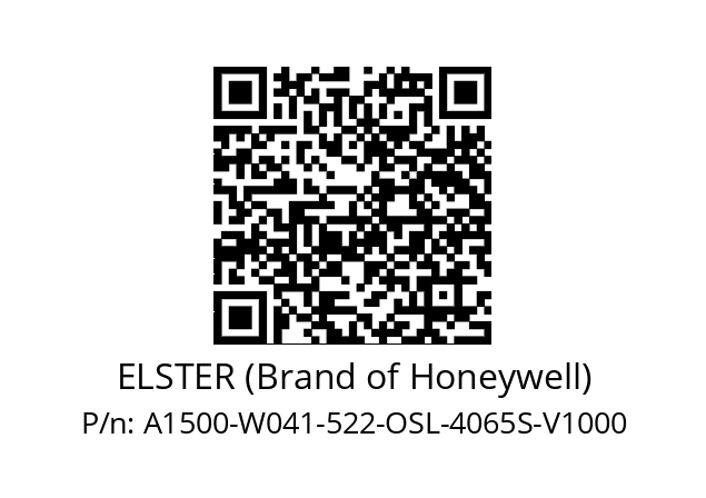   ELSTER (Brand of Honeywell) A1500-W041-522-OSL-4065S-V1000