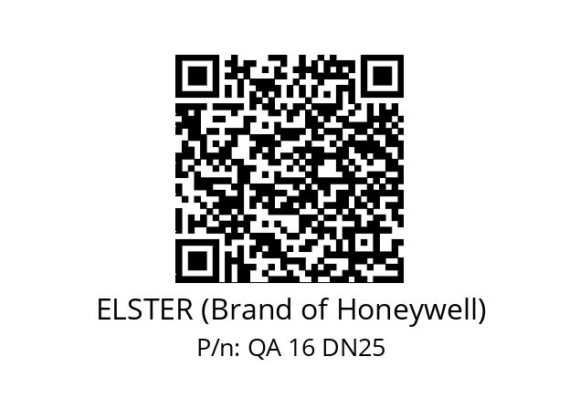   ELSTER (Brand of Honeywell) QA 16 DN25