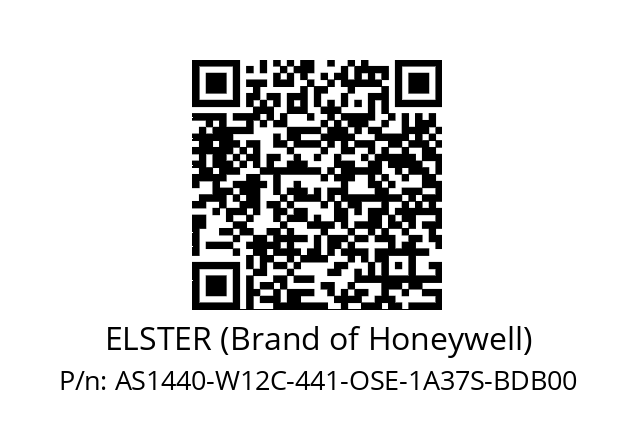   ELSTER (Brand of Honeywell) AS1440-W12C-441-OSE-1A37S-BDB00