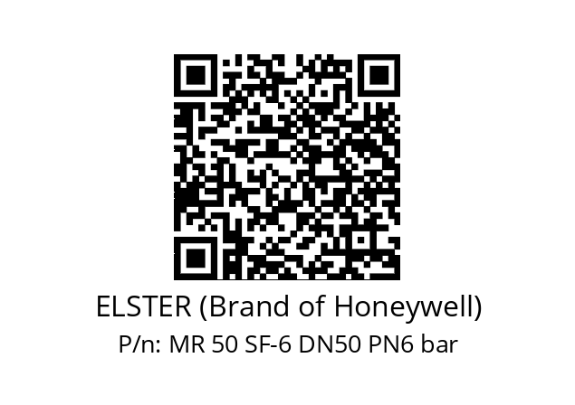   ELSTER (Brand of Honeywell) MR 50 SF-6 DN50 PN6 bar