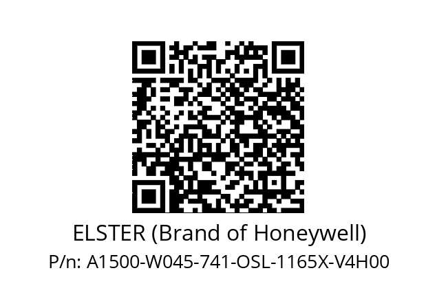   ELSTER (Brand of Honeywell) A1500-W045-741-OSL-1165X-V4H00