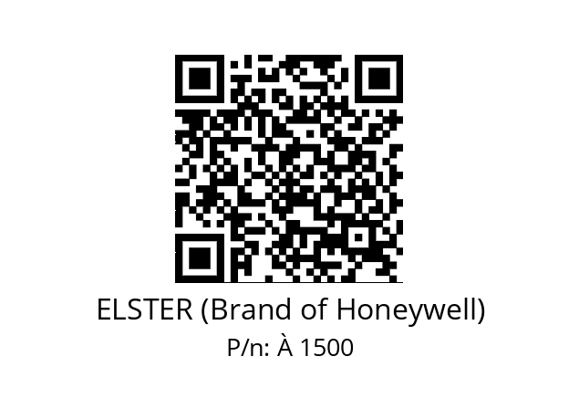   ELSTER (Brand of Honeywell) À 1500