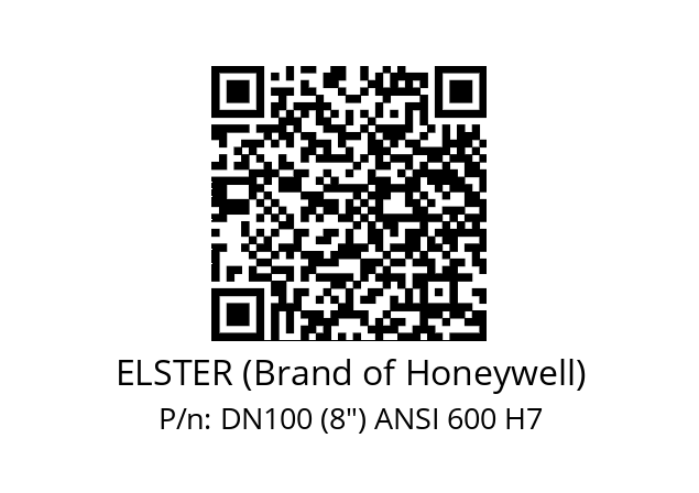   ELSTER (Brand of Honeywell) DN100 (8") ANSI 600 H7