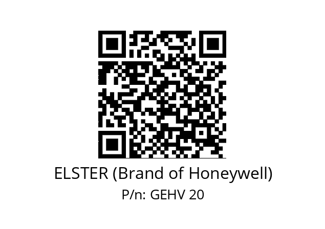   ELSTER (Brand of Honeywell) GEHV 20