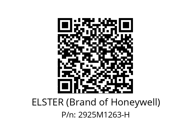   ELSTER (Brand of Honeywell) 2925M1263-H