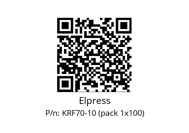   Elpress KRF70-10 (pack 1x100)