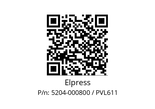   Elpress 5204-000800 / PVL611