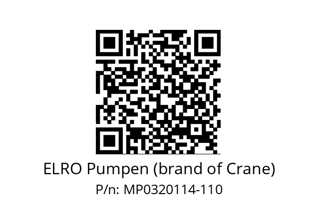   ELRO Pumpen (brand of Crane) MP0320114-110