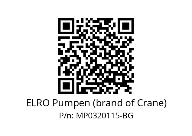   ELRO Pumpen (brand of Crane) MP0320115-BG