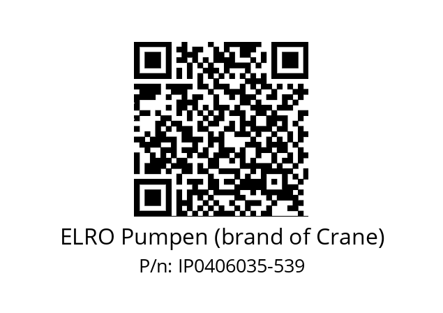   ELRO Pumpen (brand of Crane) IP0406035-539