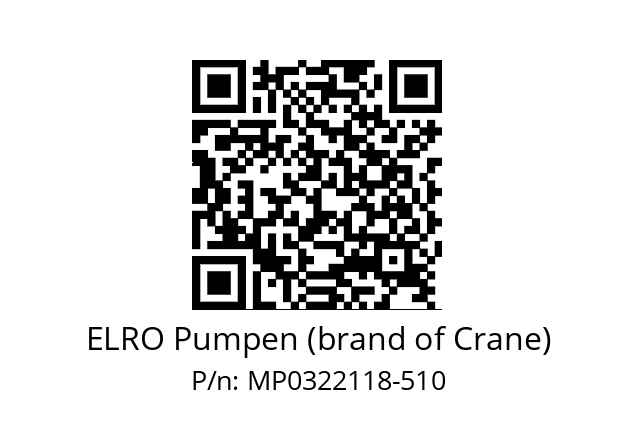   ELRO Pumpen (brand of Crane) MP0322118-510