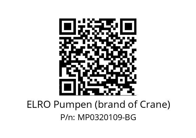   ELRO Pumpen (brand of Crane) MP0320109-BG