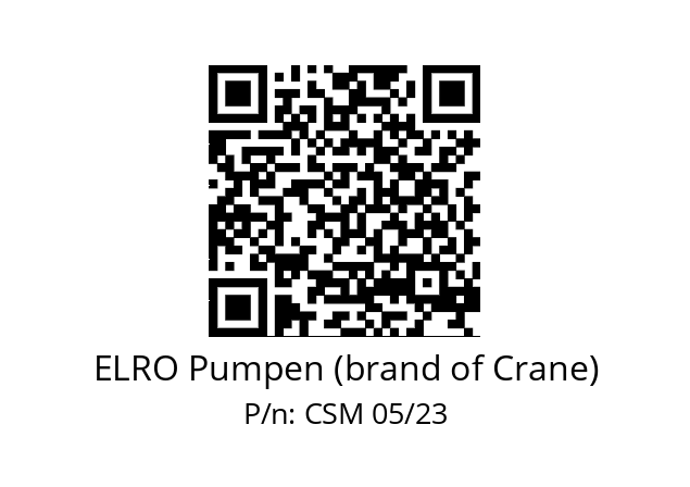   ELRO Pumpen (brand of Crane) CSM 05/23