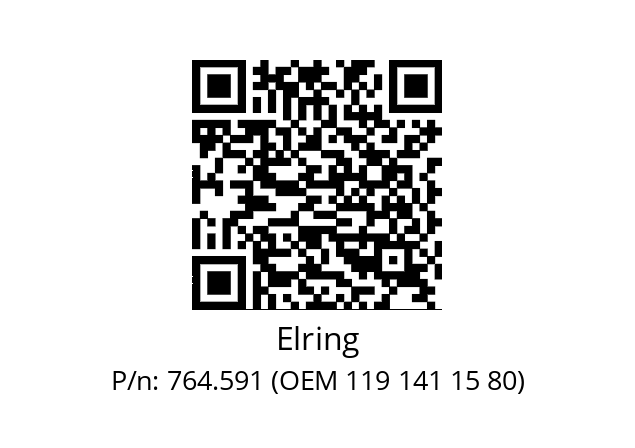   Elring 764.591 (OEM 119 141 15 80)