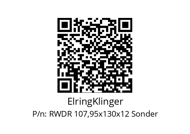   ElringKlinger RWDR 107,95x130x12 Sonder