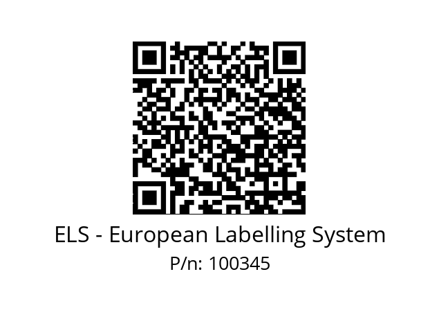  OPT208GS-P550 ELS - European Labelling System 100345