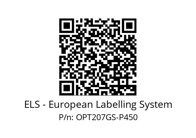 Sensor  ELS - European Labelling System OPT207GS-P450